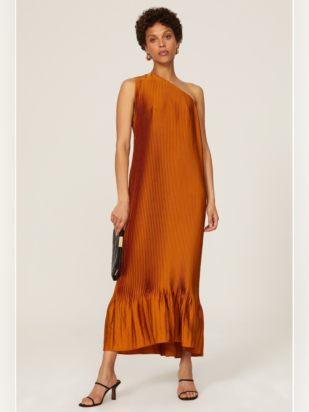 TOME x RTR One Shoulder Pleated Dress